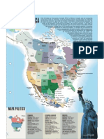 Norte America - Mapa Politico