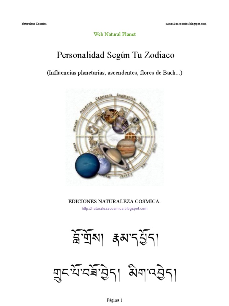 Personalidad de Los Signos Del Zodiaco | PDF | Horóscopo | Luna
