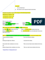 Los Comparativos de Desigualdad