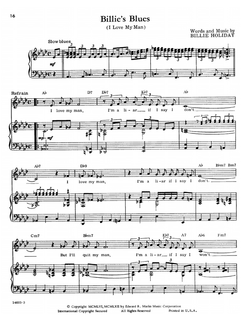 Billie Holiday Billies Blues