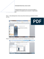 DESFRAGMENTADOR DEL DISCO DURO ... Tarea
