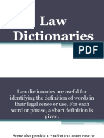 Law Dictionaries