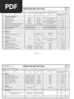 POSCO SS VN - Inspection Testing Plan - ITP