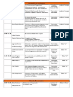 Programacion Oficial de Ponencias