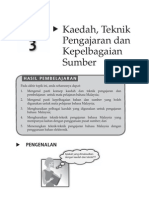 Topik 3 - Kaedah, Teknik Pengajaran Dan Kepelbagaian Sumber PDF