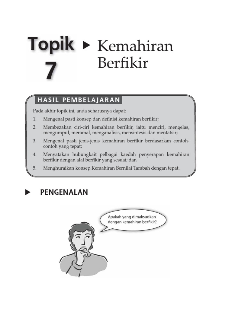 Konsep Kemahiran Berfikir