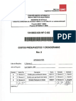 104-08655-830-INF-C-002 Rev 0 - Costos Presupuestos Cronograma - PDF