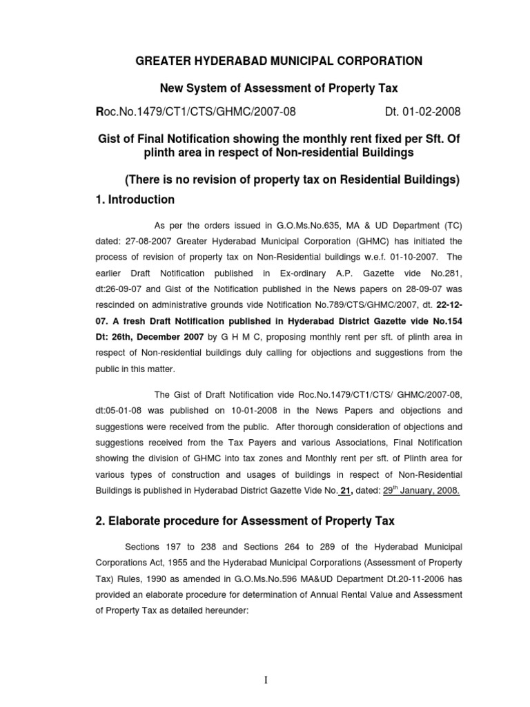 GHMC taxGHMC TAX PDF Property Tax Taxes