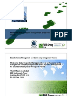Strata Schemes Management Act VICTORIA Presentation Melbourne Body Corporate