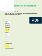 Contoh Soal Limit Akar PDF