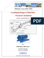 Centrifugal Pumps & Fluid Flow Practical Calculations: Pdhonline Course M388 (3 PDH)