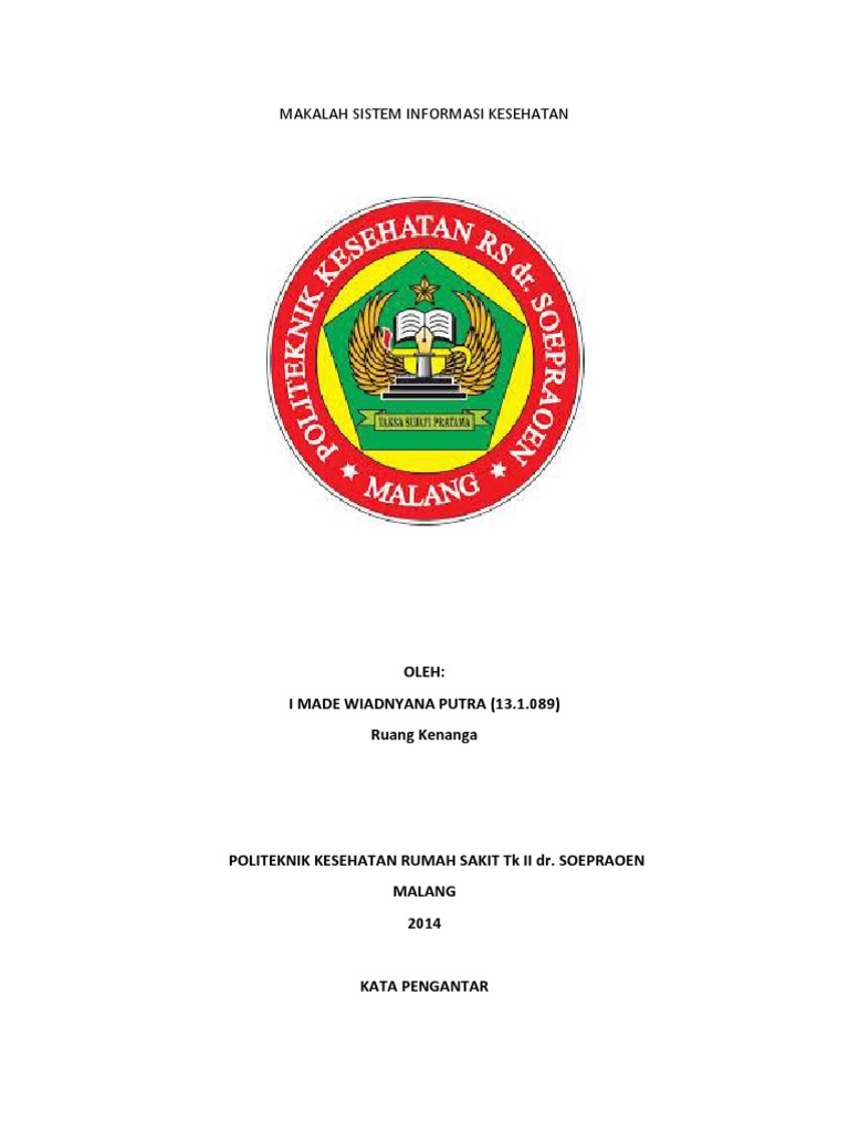 Makalah Sistem Informasi Kesehatan