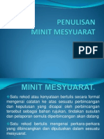 Penulisan Minit Mesyuarat