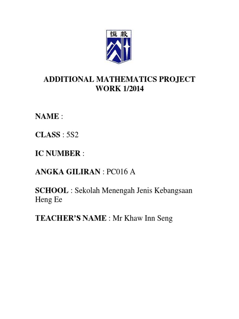 Add Maths Project Form 5 SPM | PDF | Track And Field | Olympic Games