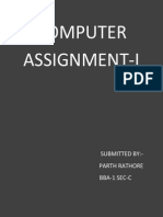 Computer Assignment