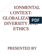 Globalization, Diversity and Ethics