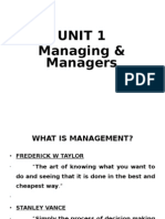 Management Priniciples
