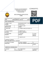 Nbi Clearance Application Form: NEW SSS 04-2993726-2 Local Local Employment Basic Information
