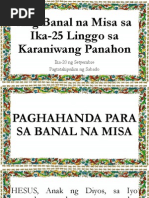 Guide For Commentators (Filipino Mass) | PDF