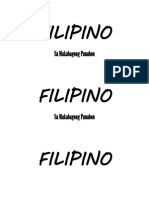 Filipino Filipino Filipino: Sa Makabagong Panahon