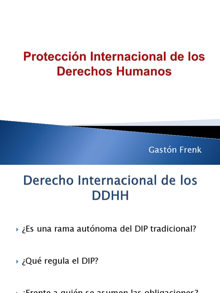 Sistema Interamericano de Protección de Los Derechos Humanos | PDF ...