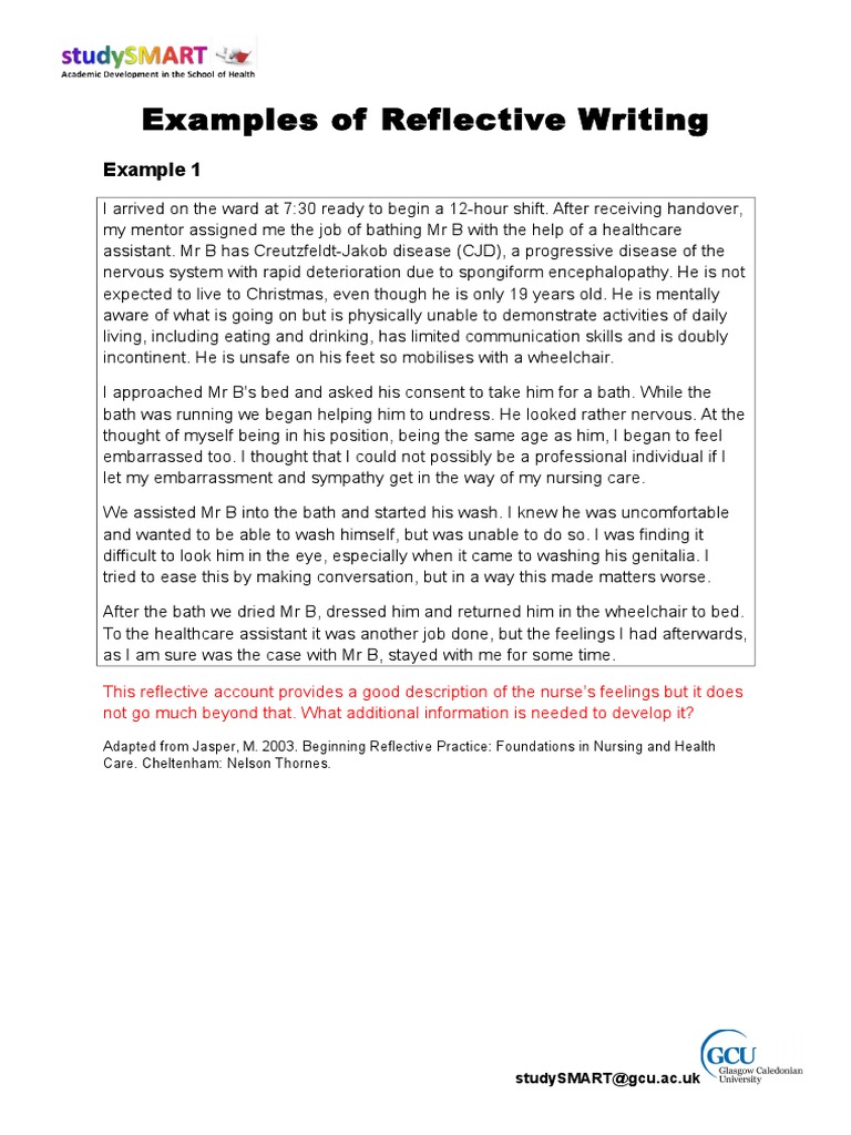 reflective-writing-examples-annotated-2010-11-diseases-and-disorders