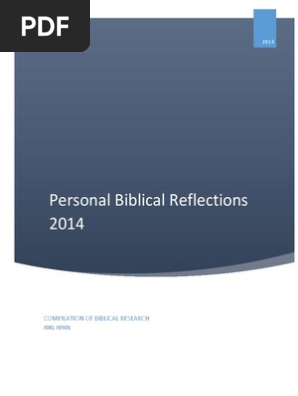 Personal Bible Reflections Adam And Eve Book Of Genesis - 