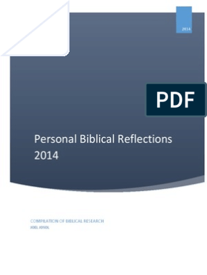 Personal Bible Reflections Adam And Eve Book Of Genesis - 