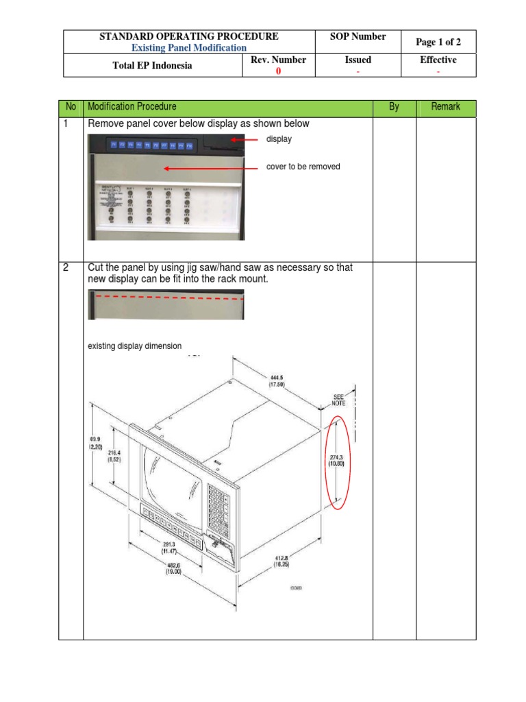 SOP - Existing Panel Modification PDF | PDF | Computers | Technology ...