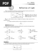 Optics: Key Concepts and Notes | PDF | Optics | Reflection (Physics)