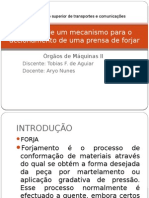 Projecto de Um Mecanismo para o Accionamento de