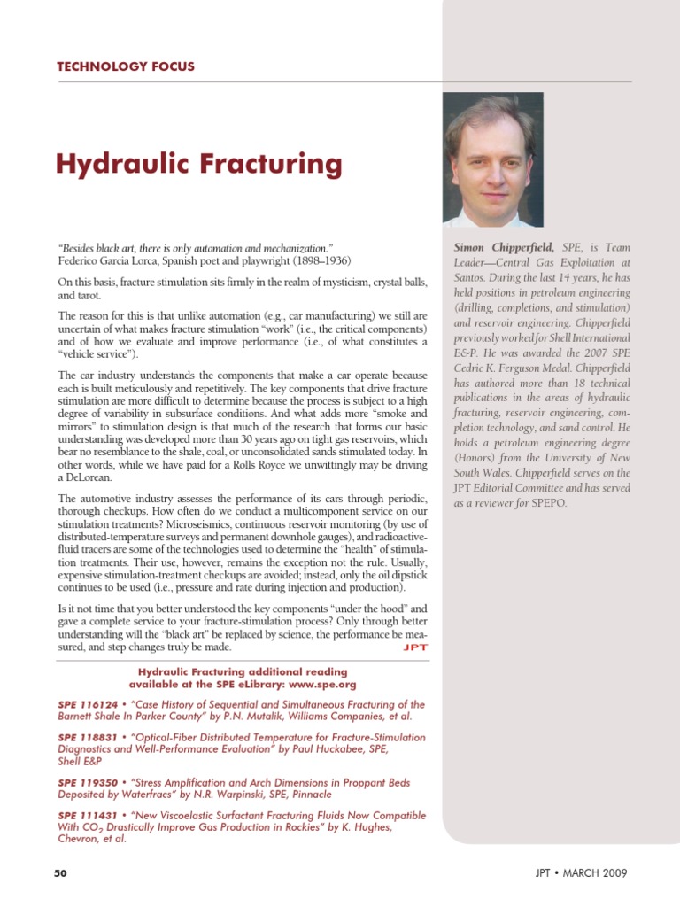 Hydraulic Fracturing - Technology Focus | PDF | Hydraulic Fracturing ...