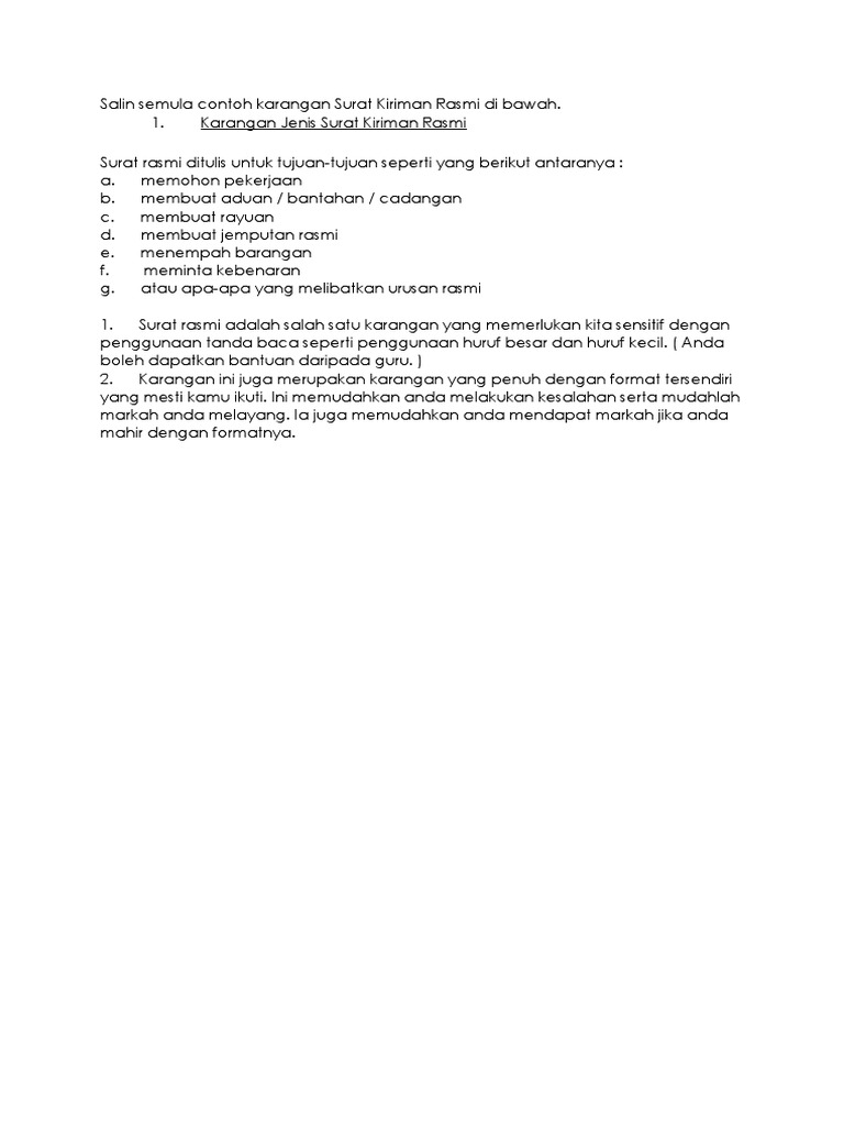 Surat Kiriman Rasmi Pdf