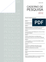 Caderno de Pesquisa 2012 PDF
