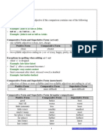 Comparison of Adjectives