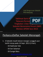 Taklimat Garis Panduan & Tatacara Permohonan Ke Tingkatan