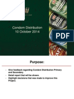 Condom Distribution 10 October 2014