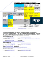 Gangneung Independent Arts Theater Schedule, October 30 - November 5