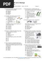 soal uan biologi smp