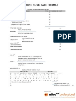 34 Machine Hour Rate Format