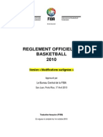 Reglement Officiel de Basketball 2010 PDF