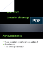 Causation notes on factual causation, exceptions to but-for test, concurrent causes, and scope of liability