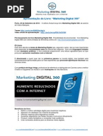 PR Pré-lançamento Livro Marketing Digital 360