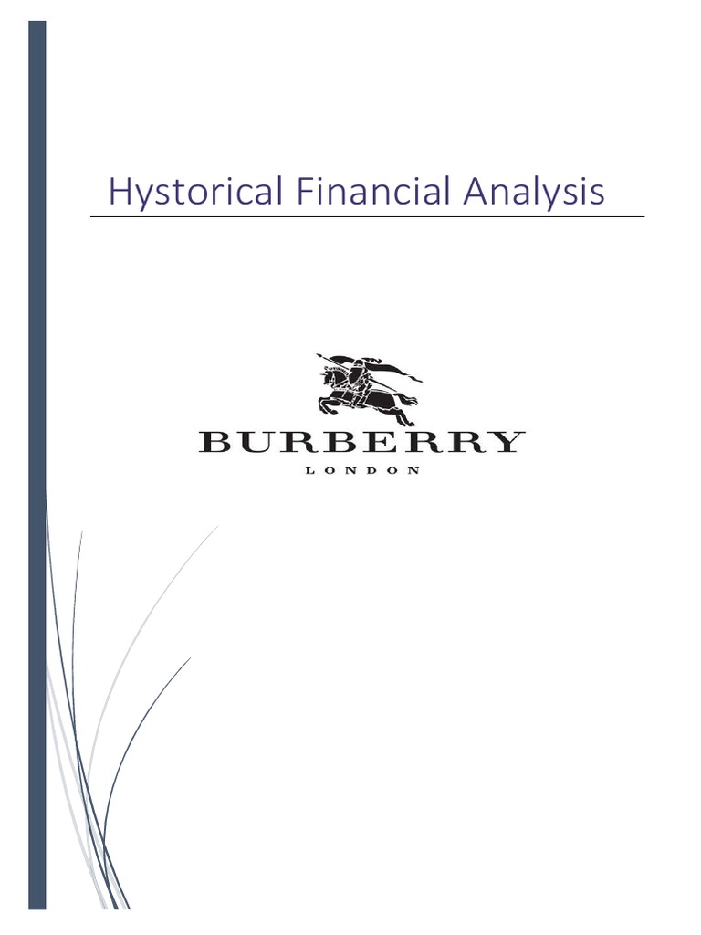 Burberry Financial Analysis PDF Profit (Accounting) Balance Sheet