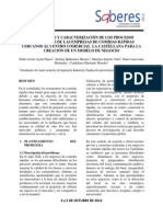 Diagnostico y Caracterizacion de Los Procesos Productivos de Las Empresas de Comidas PDF