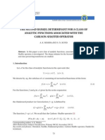 The Second Hankel Determinant For A Class of Analytic Functions Associated With The Carlson-Shaffer Operator