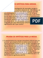 Ejercicios de Prueba de Hipótesis