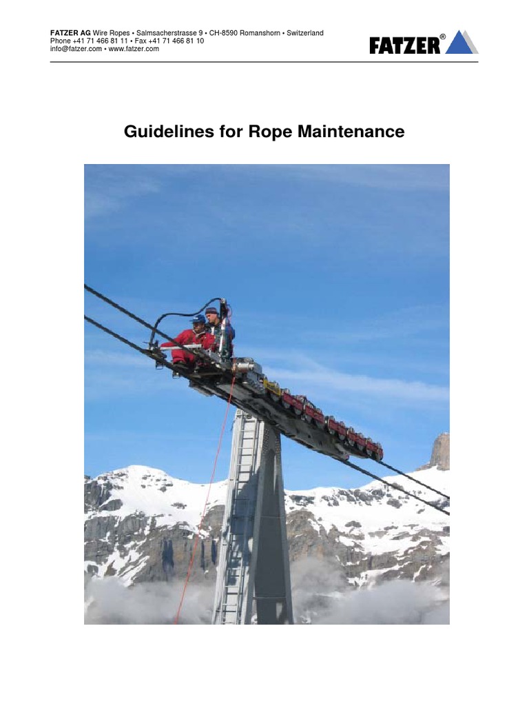 Wire Rope Maintenance Guidelines | PDF | Rope | Wire