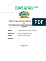 Determinacion Del Vaciado de Un Tanque Analisis y Simulacion PDF