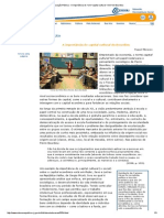 Educação Pública - A Importância Do - em - Capital Cultural - em - de Bourdieu PDF